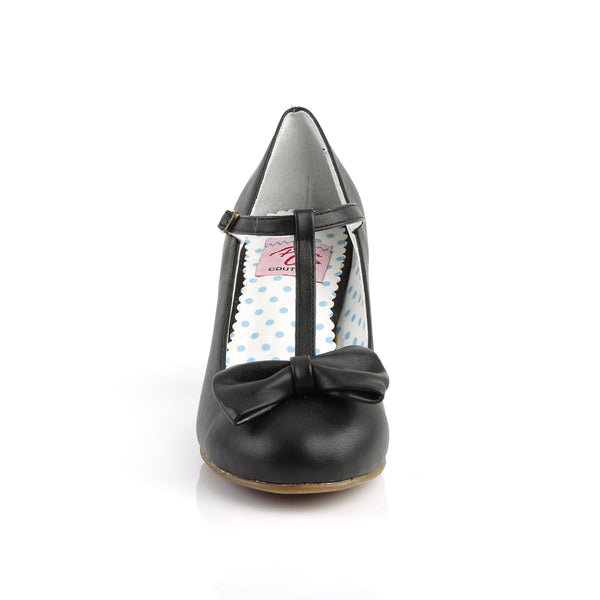 WIGGLE-50 T-Riemchen PumpsSchwarz Matt | Pin Up Couture SALE