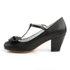 WIGGLE-50 T-Riemchen PumpsSchwarz Matt | Pin Up Couture SALE