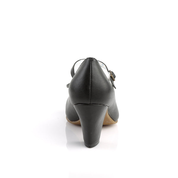 WIGGLE-50 T-Riemchen PumpsSchwarz Matt | Pin Up Couture SALE