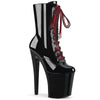 XTREME-1020-1 Plateau Stiefeletten - Schwarz Lack von Pleaser