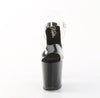 XTREME-808PYRS Plateau Sandaletten Schwarz mit bunten Nieten von Pleaser – Ansicht 2