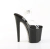 XTREME-808SPRS Plateau Sandaletten Schwarz Lack mit Nieten von Pleaser – Ansicht 5