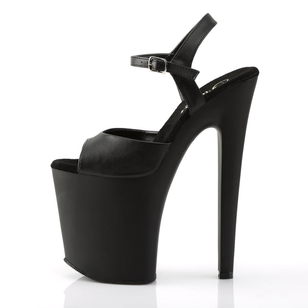 XTREME-809 Plateau Sandaletten Matt Schwarz von Pleaser – Ansicht 3