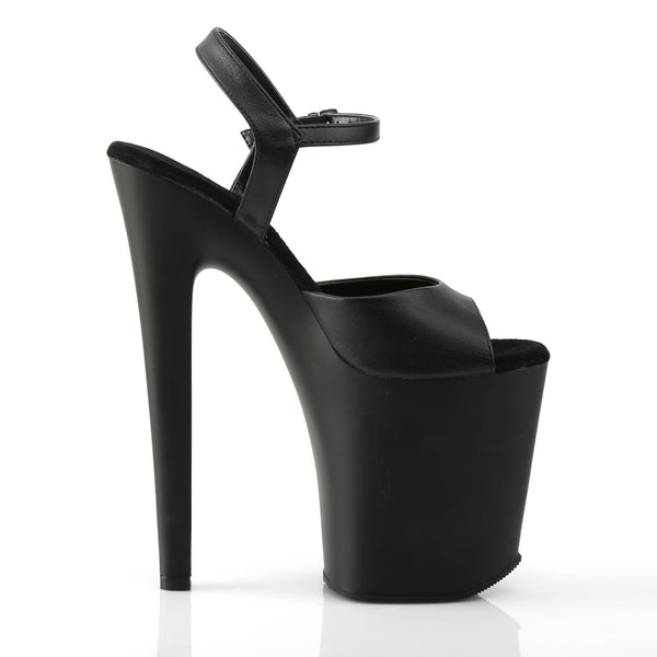XTREME-809 Plateau Sandaletten Matt Schwarz von Pleaser – Ansicht 5