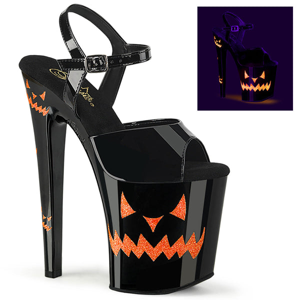 XTREME-809JOL Sandalette Plateauschuhe Halloween Schwarz von Pleaser