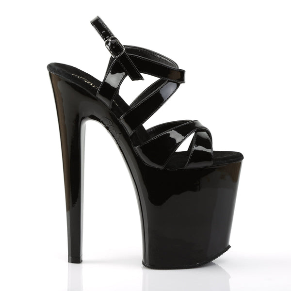 XTREME-872 Plateau Sandaletten in Schwarz von Pleaser – Ansicht 5