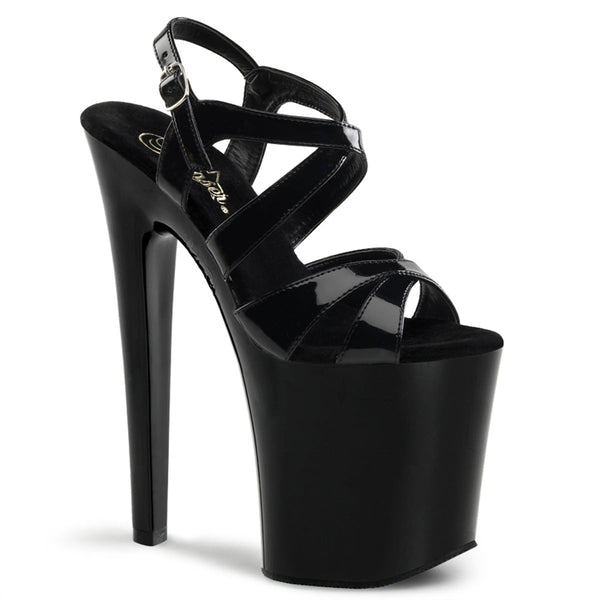 XTREME-872 Plateau Sandaletten in Schwarz von Pleaser