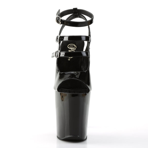 XTREME-873 Plateau Sandaletten Schwarz von Pleaser – Ansicht 2