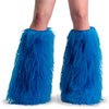 YETI-08 Beinstulpen Blau mit Kunstfell (1 Paar) | DemoniaCult